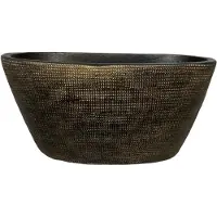 HS Potterie Planter tokio ovaal l44b16h26cm goud