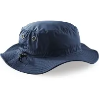 Beechfield Cargo bucket hat - Vissershoedje - Zonnehoed - Hoedje - UPF50+ bescherming - 61 cm - Navy