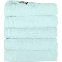 The One Towelling Classic Handdoeken - 70 x 140 cm - 5 Stuks - Voordeelverpakking - Hotelkwaliteit - 100% Gekamd katoen - Sneldrogend - Handdoekenset - Badhanddoek - Mint