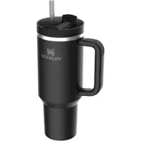Stanley Quencher H2.0 Flowstate Tumbler - Black - 1.2L - RVS - Cup met Rietje en Handvat - Thermosbeker - Thermosfles - Beker - Drinkbeker - Drinkfles - Fles - Mug - Waterfles