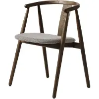 Håum Giga Living - Eetkamerstoel Donkerbruin/Bruin Eikenhout - 52x59x76,6cm - Relate