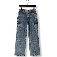 Vingino Meisjes Jeans Cato Cargo - Blauw - Maat 128