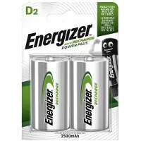 Energizer - Batterij oplaadbaar energizer d 2st | Pak a 2 stuk | 6 stuks