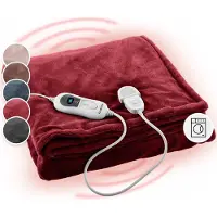 Klarstein Dr. Watson XL elektrische deken 120 W 3 temperatuurniveaus 180 x 130 cm bedieningspaneel