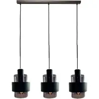 Freelight Hanglamp Chiasso 3 lichts L100 cm zwart