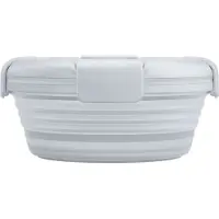 Stojo - Bowl - Vershouddoos / Lunchbox - met Deksel - 1,1 liter - Opvouwbaar - Herbruikbaar - Cashmere - Doorzichtig