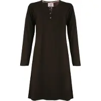 Irresistible Dames Nachthemd - Polo Sluiting - Donker Bruin - Maat L