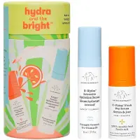 Drunk Elephant Hydra and The Bright - Includes C-Firma Fresh Day Serum (0.3 fl oz) & B-Hydra Intensive Hydration Serum (0.27 fl oz) - Free of Essentia