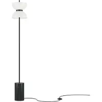 Maytoni Moderne staande lamp Kyoto LED, zwart, van metaal en glas, 11W, geschikt voor keuken, slaapkamer, woonkamer, eetkamer, lobby