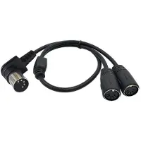 Dolphix DIN 5-pins haaks audio splitter | 0,50 meter