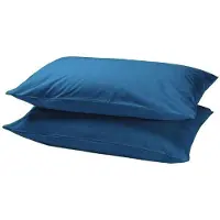 Beau Maison Kussenslopen Blauw - 100% Perkaal Katoen - 60x70cm | Set van 2 stuks