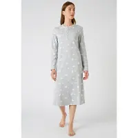 Damart - Nachthemd interlock mesh Thermolactyl - Dames - Grijs - 50-52 (XL)