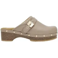 Scholl Klomp Women Pescura Clog 50 Cork Leather Dark Beige-Schoenmaat 41