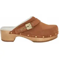Scholl Klomp Women Pescura Robin Suede F Brandy-Schoenmaat 38