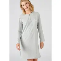 Damart - Slipdress mesh jersey, lengte 95 cm - Dames - Grijs - 54-56 (XXL)