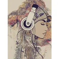 Living Walls Fotobehang ARTist Acryl Lady (set, 2-delig)