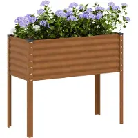 vidaXL Plantenbak 100x45x90 cm weerbestendig staal