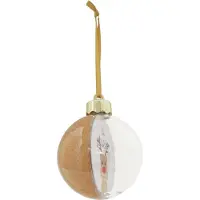 Deknudt Frames kerstbal S66FJ5 - goud/transparant -foto: 7,60x7,60 cm