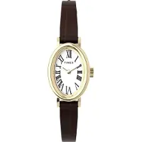 Timex Cavatina TW2W78500 Horloge - Leer - Bruin - Ø 19 mm