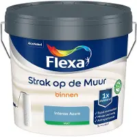 Flexa - Strak Op De Muur Binnen Mat - Intense Azure - Mengverf - 5 L