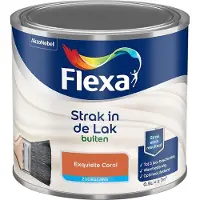 Flexa - Strak In De Lak Buitenlak Zijdeglans - Exquisite Coral - Mengverf - 500 Ml