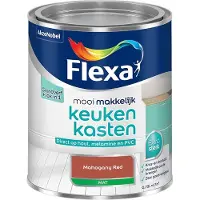 Flexa - Mooi Makkelijk Keukenkasten Mat - Mahogany Red - Mengverf - 750 Ml