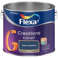 Flexa - Creations Muurverf Krijt - Deep Sapphire - Mengverf - 2,5 L