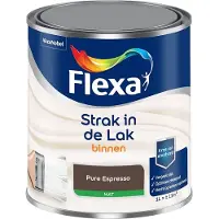 Flexa - Strak In De Lak Binnenlak Mat - Pure Espresso - Mengverf - 1 L