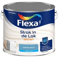 Flexa - Strak In De Lak Binnenlak Zijdeglans - Intense Azure - Mengverf - 2,5 L