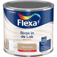 Flexa - Strak In De Lak Binnenlak Hoogglans - Natural Clay - Mengverf - 500 Ml