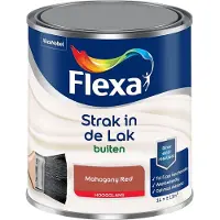 Flexa - Strak In De Lak Buitenlak Hoogglans - Mahogany Red - Mengverf - 1 L