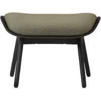 UMAGE The Reader Ottoman black oak | Morning meadows - Textile
