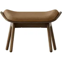 UMAGE The Reader Ottoman Dark oak | Sugar brown - Textile