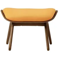 UMAGE The Reader Ottoman Dark oak | Tangerine - Textile