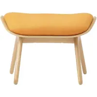 UMAGE The Reader Ottoman Oak | Tangerine - Textile