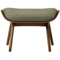 UMAGE The Reader Ottoman Dark oak | Morning meadows - Textile