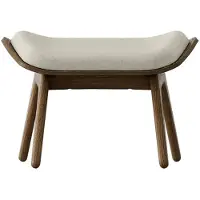UMAGE The Reader Ottoman Dark oak | White sands - Textile