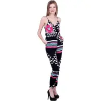Sarcia.eu John Zack Zwarte jumpsuit met patronen