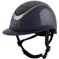 Br Rijhelm Theta Plus Dazzling Glamourous Glossy Navy/Gunmetal - M