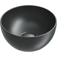 Catalano Sfera Opzetwastafel 32x14cm Rond - Mat Zwart - Keramiek - 8059015195258 - Wastafels, Opzetwastafels