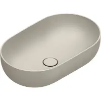 Catalano Sfera Opzetwastafel 60x37cm Ovaal - Mat Sabbia - Keramiek - 8059015194848 - Wastafels, Opzetwastafels