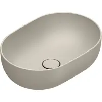 Catalano Sfera Opzetwastafel 50x35cm Ovaal - Mat Sabbia - Keramiek - 8059015194930 - Wastafels, Opzetwastafels