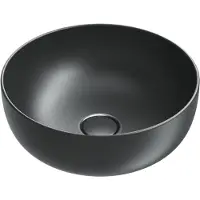Catalano Sfera Opzetwastafel 42x16cm Rond - Mat Zwart - Keramiek - 8059015195074 - Wastafels, Opzetwastafels