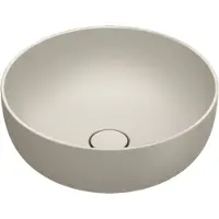 Catalano Sfera Opzetwastafel 42x16cm Rond - Mat Sabbia - Keramiek - 8059015195111 - Wastafels, Opzetwastafels