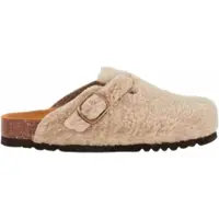 Scholl Klomp Women Fae New Synthetic Shearling Taupe-Schoenmaat 35