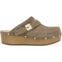 Scholl Klomp Women Withney Suede Te Taupe-Schoenmaat 37