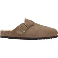 Scholl Klomp Men Olivier F New Suede Sa Mens Dark Beige-Schoenmaat 45