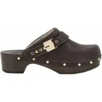 Scholl Klomp Women Pescura Robin N F Leather T Dark Brown-Schoenmaat 40