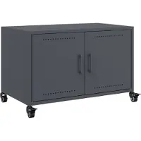 vidaXL Tv-meubel 68x39x43,5 cm staal antracietkleurig