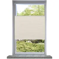 vidaXL Plisséjaloezie 40x150cm crème